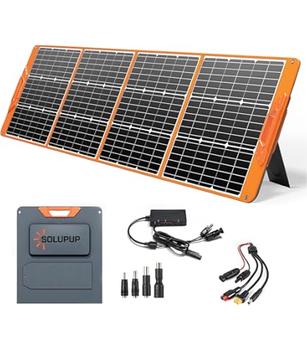 Amazon.com: SOKIOVOLA 200W Portable Solar Panels,Foldable Solar